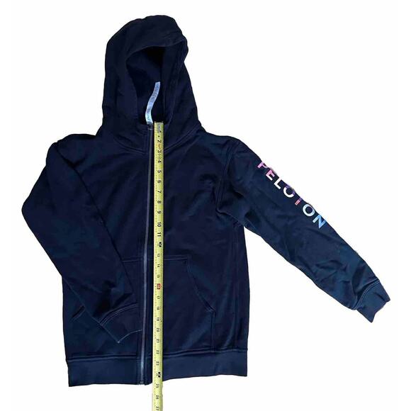Lululemon x Peloton Hoodie Women’s 6 All Yours Full Zip Black Terry Sweater - Picture 4 of 16
